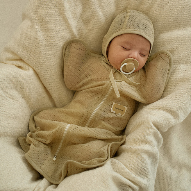 malang honey 新生兒用有機網眼包巾 S