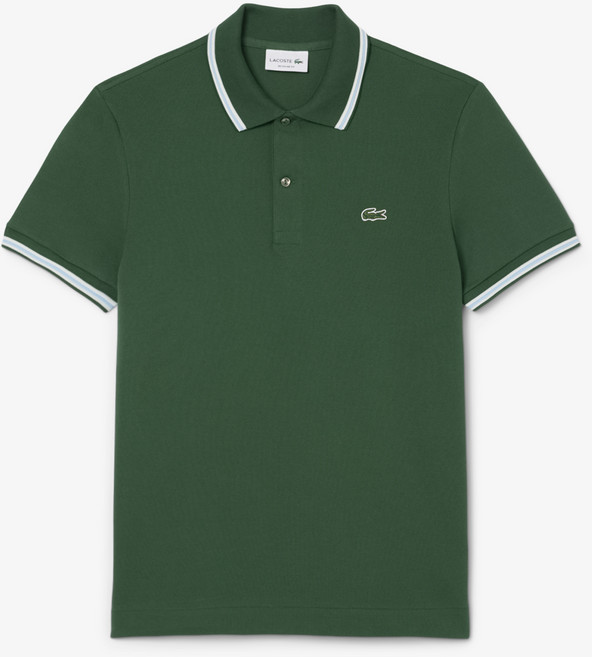 라코스테 남성용 통기성 팁핑 포인트 반팔 폴로 면 티셔츠 PH2743-55G