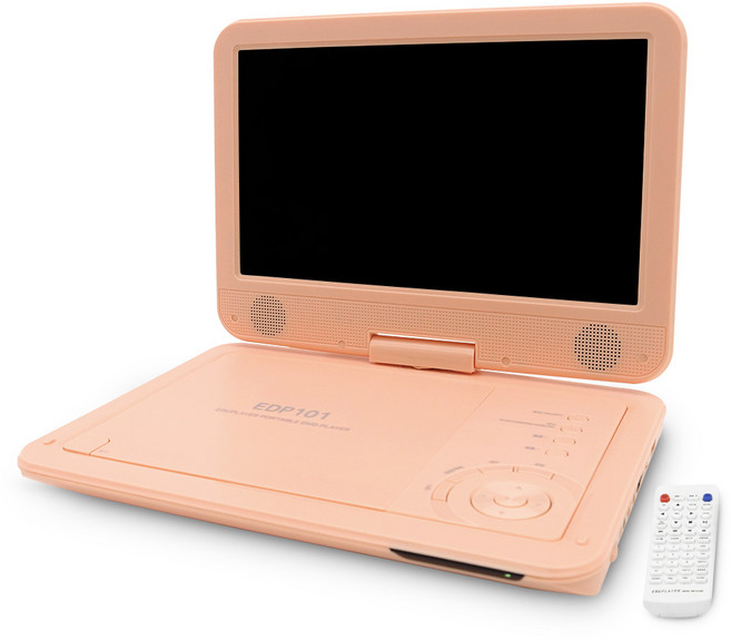 에듀플레이어 휴대용 DVD 플레이어 코랄핑크, EDP101(코랄핑크)