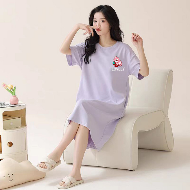 비올라 여성용 실내용 홈웨어 원피스 Vio0043