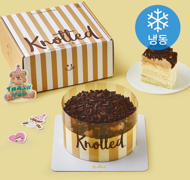 노티드 쇼콜라 티라미수 케이크 (냉동), 370g, 1개