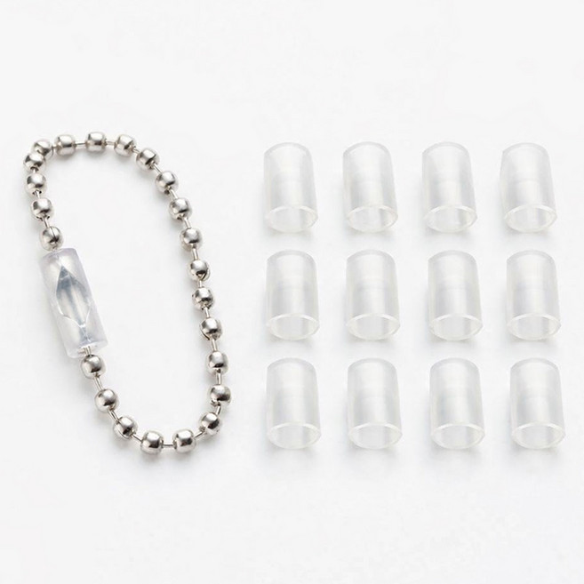 앙플러스 안전 키링 가드 보호캡, 투명, 12개