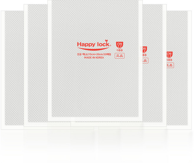 해피락 가정용 진공포장지 소형백 15 x 20 cm, 100개