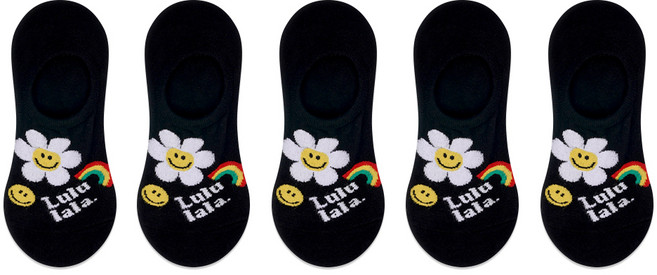 박군 여성용 룰루 랄라 덧신 양말 5족