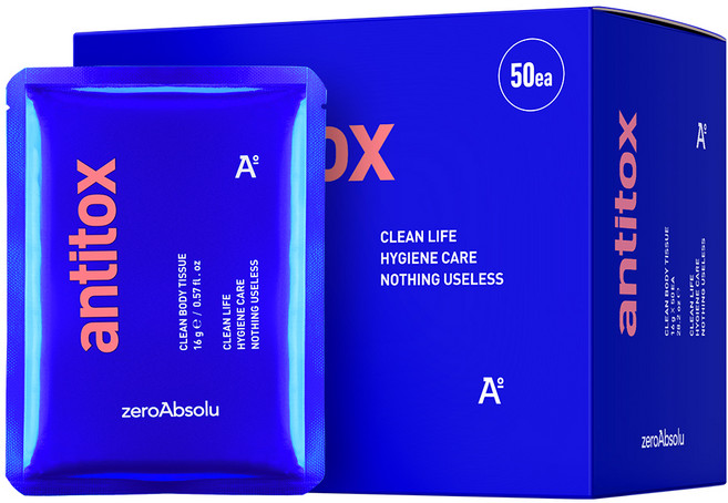 안티톡스 클린 바디티슈 물티슈, 800g, 1개