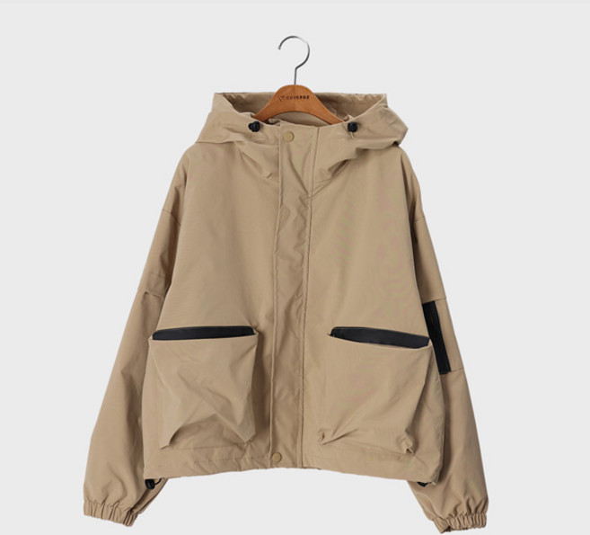 시크폭스 여성용 made 더블지퍼 하이넥 바람막이 점퍼