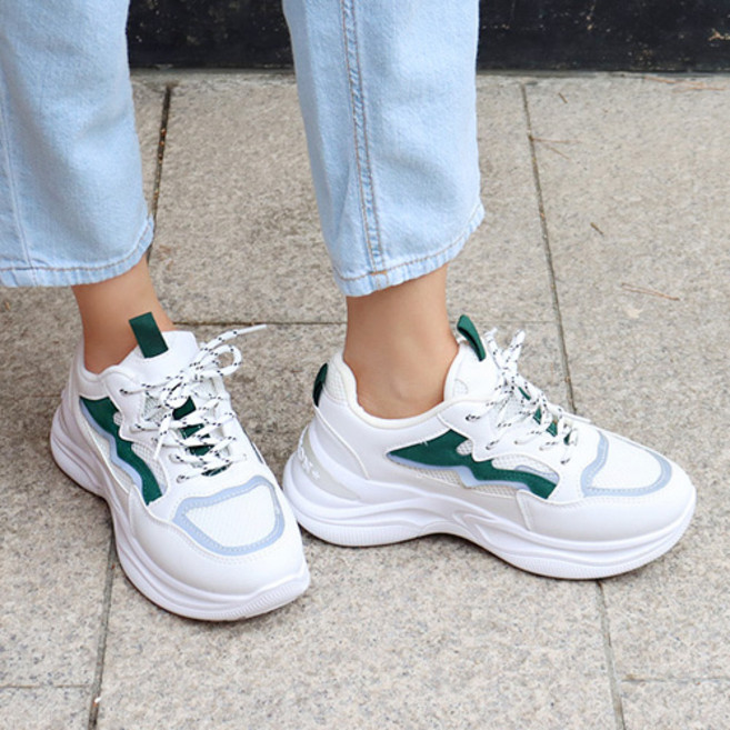 바닐라슈 스포틴 메쉬콤비 어글리 키높이 스니커즈 5cm