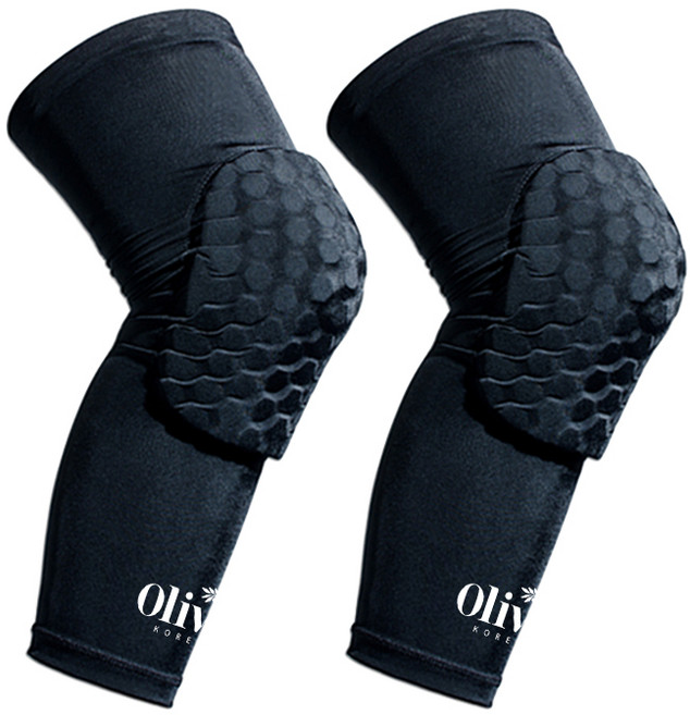 올리보 SVL롱 벌집 무릎보호대 블랙, 2개