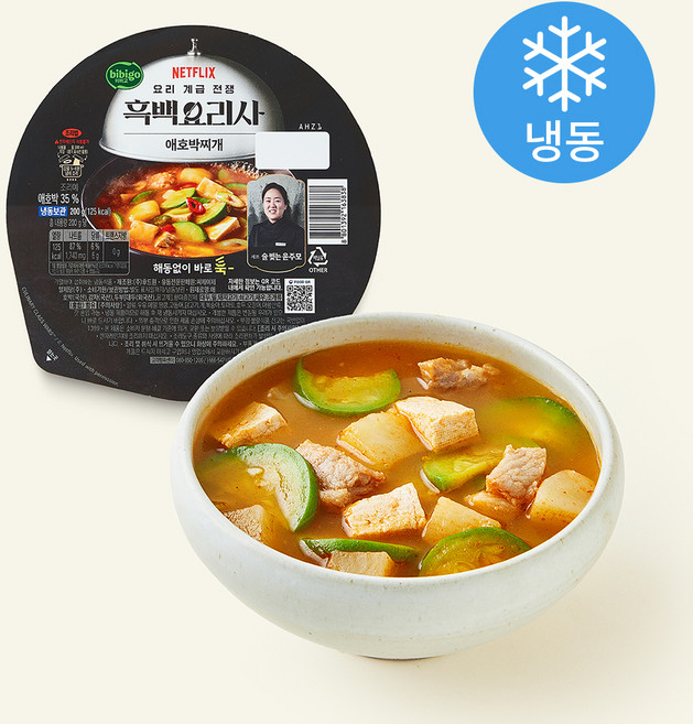 비비고 흑백요리사 술빚는 윤주모셰프 애호박찌개 (냉동), 200g, 1개