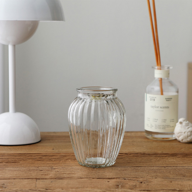 삼호유리 리플 자르 유리화병 SH8511C