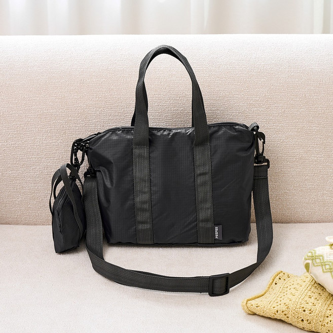 모던하우스 RFID 차단 PESPES 원데이 트립백 + 폴더블 크로스백 세트