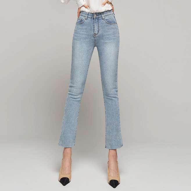 윈디윈디 여성용 제트 속밴딩세미 부츠컷 청바지 D07K6_wj2980