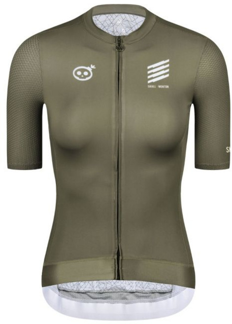 몬톤 여성용 스컬 사이클 져지