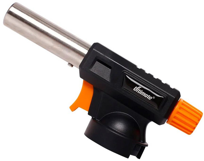 HIKARI 日光生活 卡式噴火槍 E035-L, 1個, 黑色