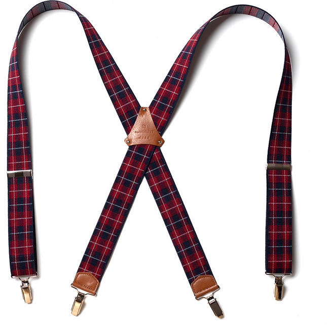 블랑플뢰르 캐주얼 체크 무빙 멜빵