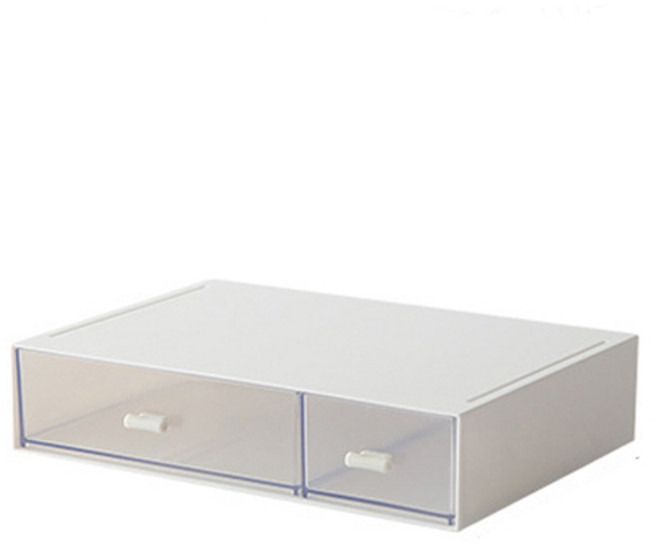 더홈스 DIY 미니 서랍 투명 수납 정리함 2칸