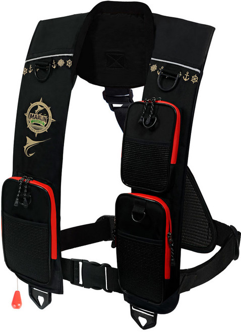 블랙마린 쓰리포켓 자동팽창식 구명조끼