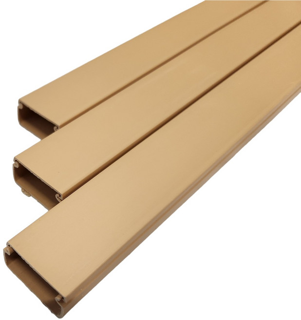 리빙포올 사각 전선몰딩, 우드색, 6개