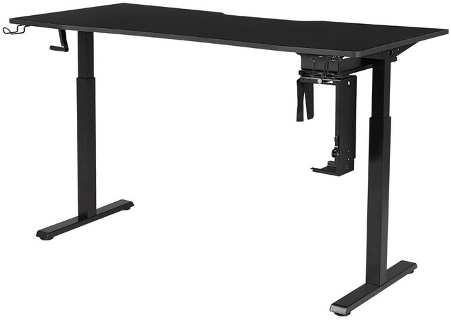 제닉스 아레나 엑스 전동 높이조절 모션 데스크 1200 방문설치, 블랙 + 블랙
