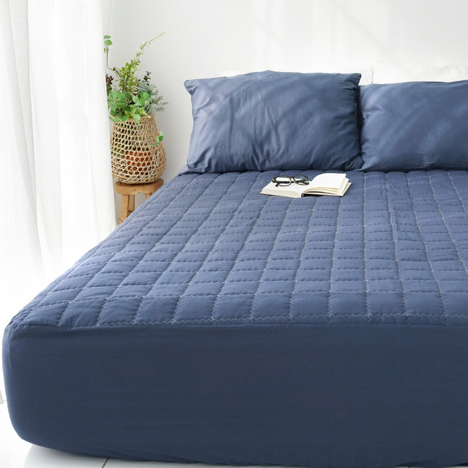 SCOHome Luxi 純棉40支提花飯店式高40公分鋪棉床墊套