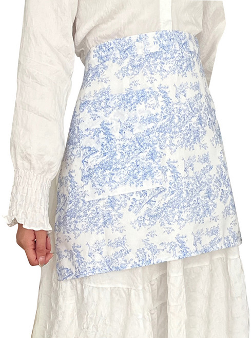 바른리빙 샤르망 허리 앞치마 에이프런, 블루, 1개