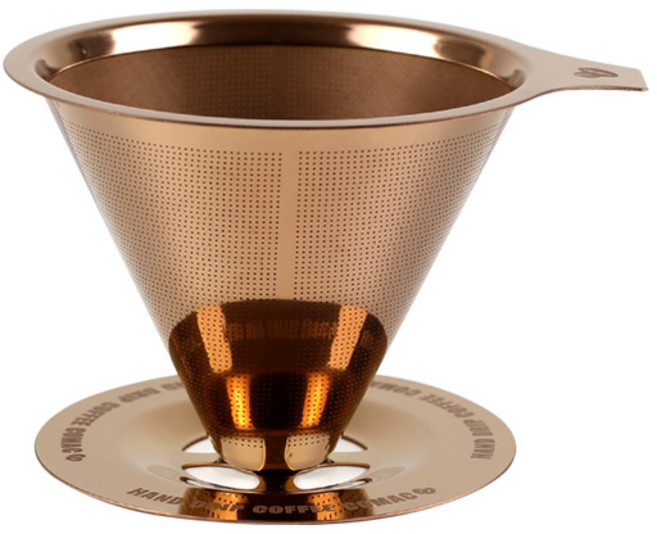 코맥 티타늄 코팅 스텐 이중망 커피필터 드리퍼 SFG1, 1개, 단품