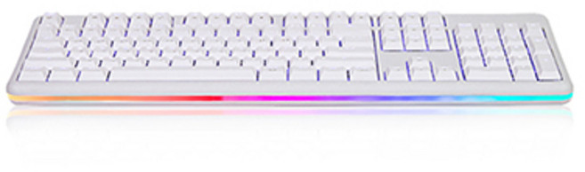 HANSUNG SUPERSTORE TFG ARF Gateron RGB 電競 LP 有線光軸鍵盤 青軸, 白色, 單一商品, 一般型