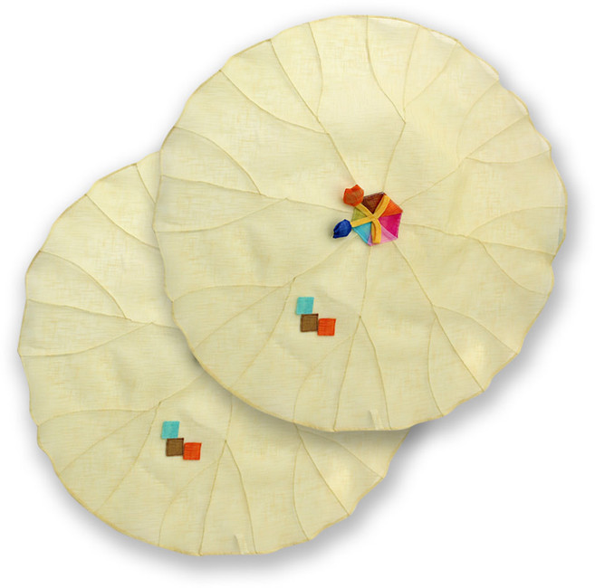 해피툴 모시조각 밥상보 옐로우, 2개