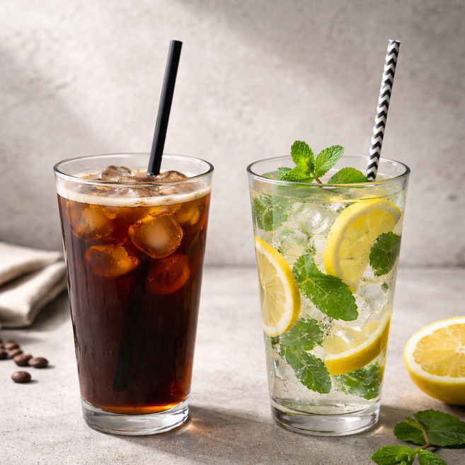 트라이탄 깨지지 않는 아메리카노 라떼 커피컵 벤티사이즈 590ml, 투명, 2개