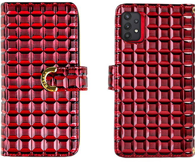 살루스 다이어리 카드 수납 에나멜 휴대폰 케이스