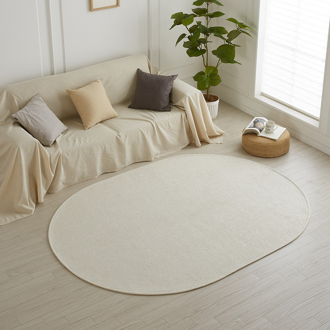 이니띠움 아쿠아 생활방수 타원형 러그 카페트