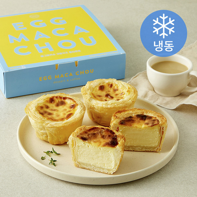 에그마카슈 크림치즈 뚱타르트 4개입 (냉동), 520g, 1개