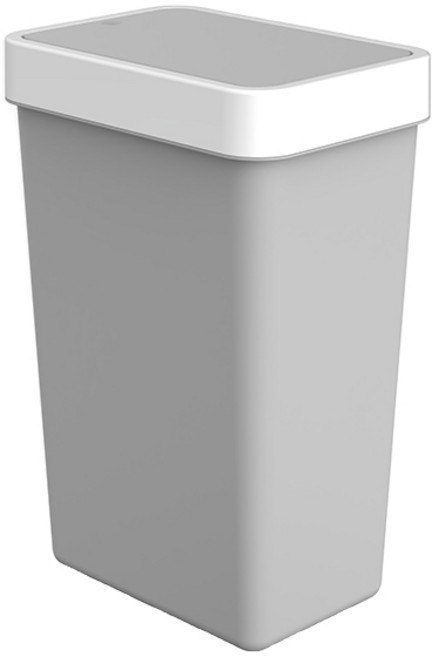 프라템 플랫 원터치 휴지통 사각, 그레이