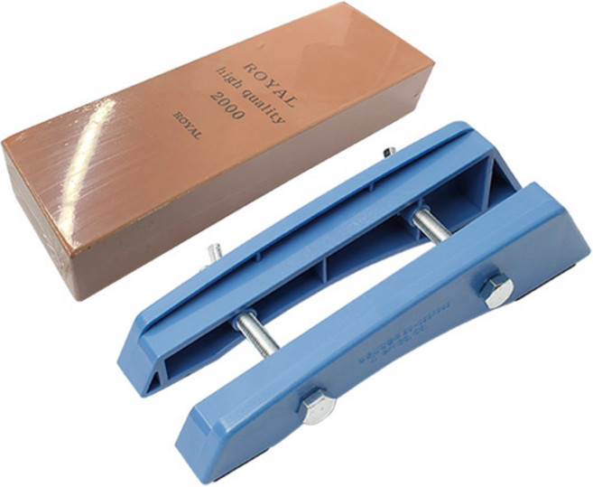 숫돌 2000방 + 플라스틱 숫돌받침대 세트, 1세트