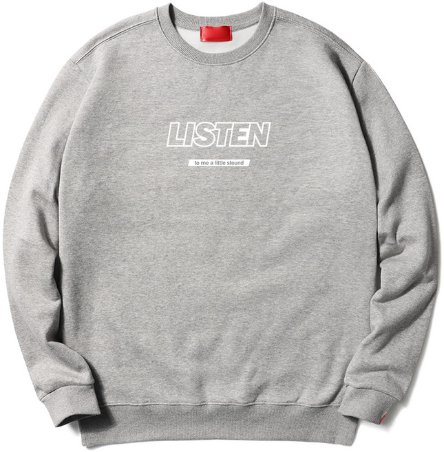 다꾸앙 빅사이즈 티셔츠 리슨투미 기모 맨투맨 D10DKA_DM3241