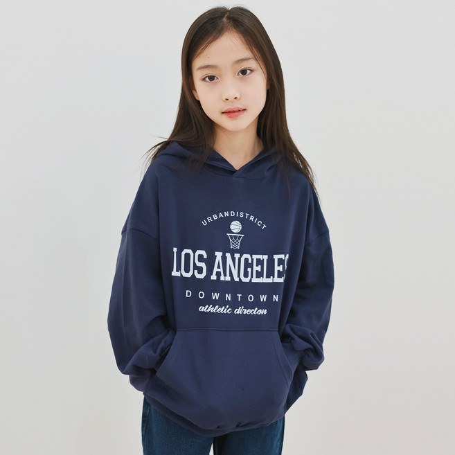 제니키즈 여아용 오버핏 로스엔젤레스 후드티 JN4328H