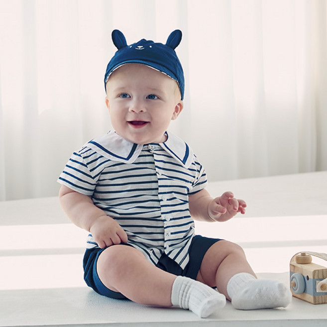 아가방 신생아용 마리노반소 상하의 세트