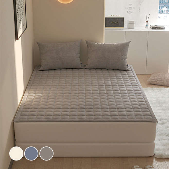 韓國 amante 牛奶燈芯絨極細纖維床墊, 棕色