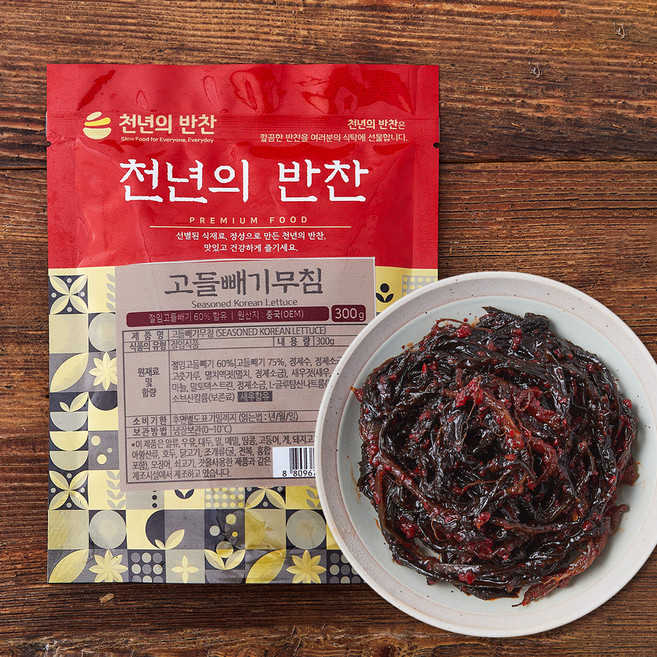 천년의반찬 고들빼기무침, 300g, 1개
