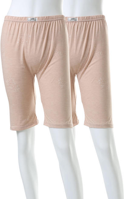 캐리루시 여성용 5부 모달 자가드 하의 2p