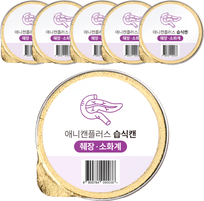 애니먼 반려동물 애니캔 플러스 췌장 습식사료, 30g, 6개, 오리