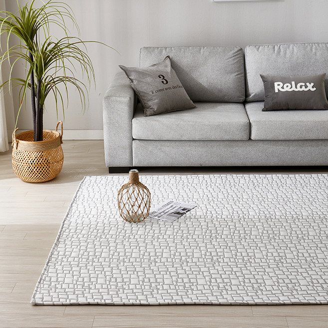 이니띠움 냉감 원단 아쿠아 쿨링 사각 러그 카페트