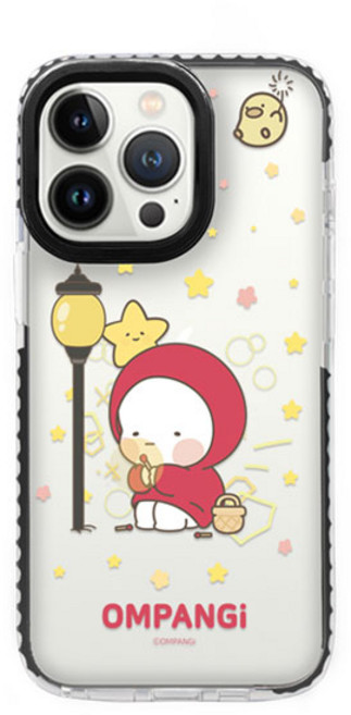 옴팡이 필링 투명 라인 휴대폰 케이스