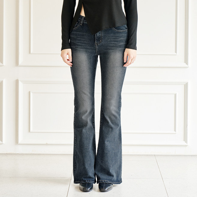 인비비드 여성용 롱/베이직/숏 기장 슬림라인 보정핏 인밴딩 힙업패드 로우웨스트 부츠컷 데님 팬츠 H09K6_ij5703