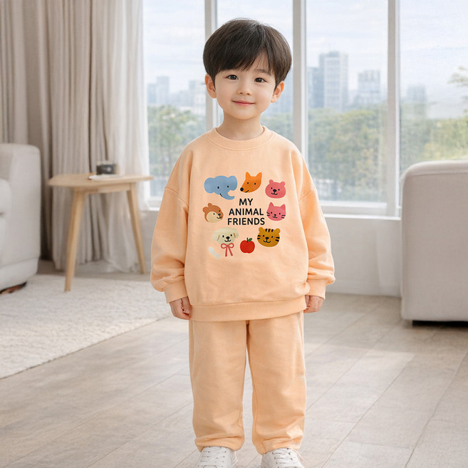 키즈꼬모 아동용 행복이 상하의 세트