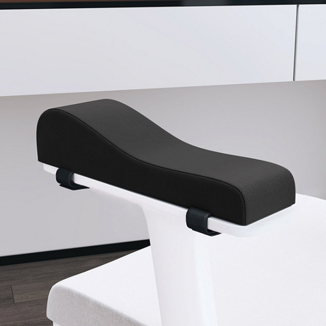 마켓플랜 논슬립 곡선형 팔걸이 메모리폼 쿠션 2p, 블랙