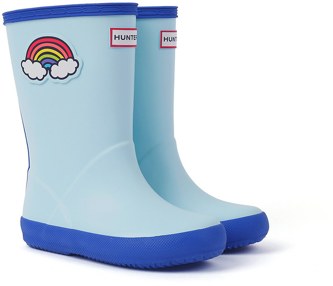 hunter kids 兒童 Original First Classic 天氣圖標貼飾雨靴 KFT5065RMAAQA