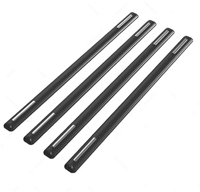 프리미엄 롱 도어 범퍼가드 4p, 블랙, 1세트