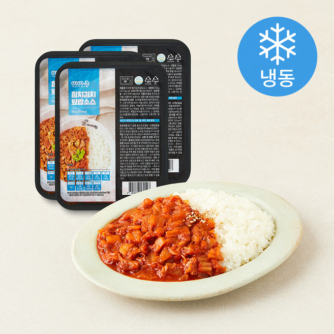 비바쿡 참치김치 덮밥소스 (냉동), 230g, 3개