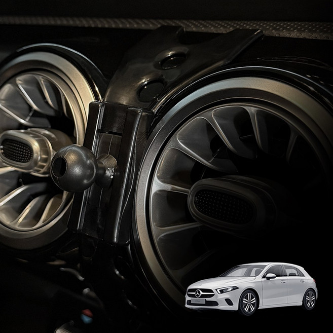 레인윙스 벤츠 A클래스 W177 전용 차량용 핸드폰 거치대 마운트, 블랙, 1개